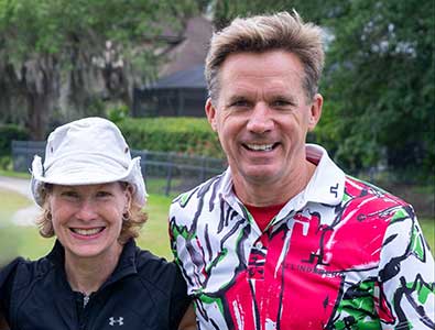 Kip and Ann looking forward