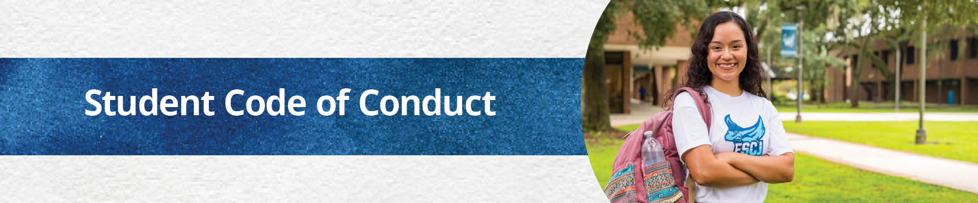Student code of conduct banner
